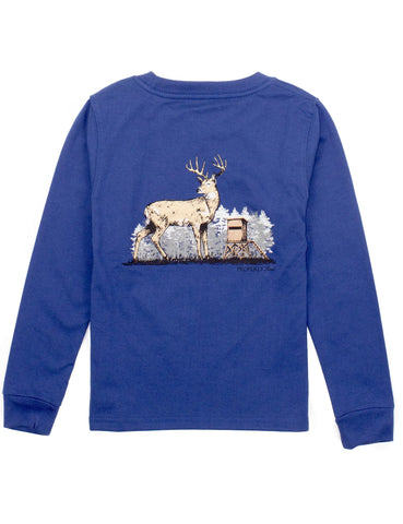 Properly Tied-Boys Deer Season LS River Blue