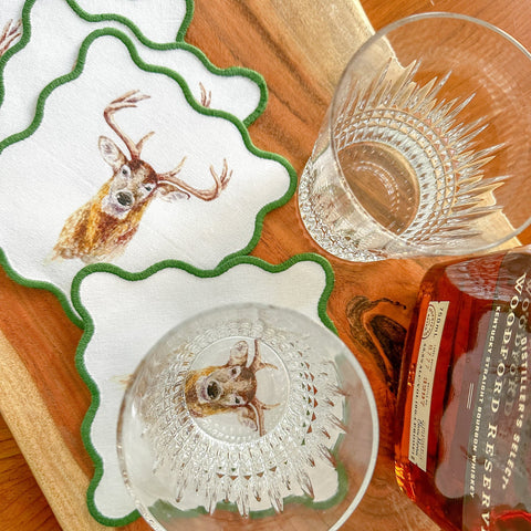 Deer Cocktail Squares- Taylor Paladino