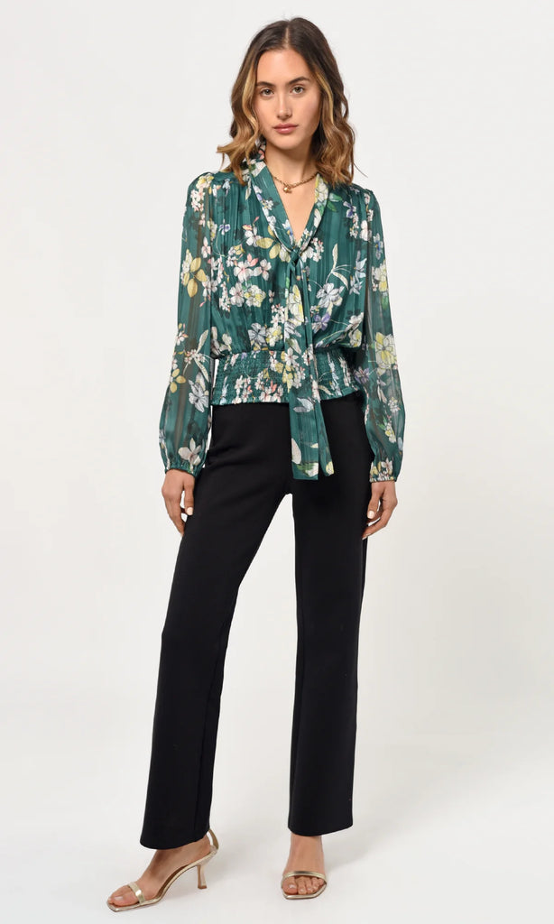 ESTELLE TIE NECK BLOUSE