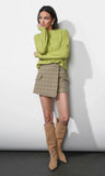 Lucia Rib Pullover Sweater Top- GREYLIN