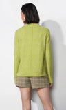Lucia Rib Pullover Sweater Top- GREYLIN