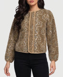 Greylin- Harrison Embroidered Fuzzy Jacket