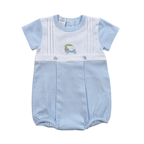 GOLF CART EMBROIDERED BLUE BUBBLE- BABY LOREN