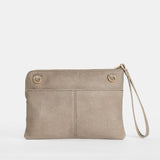 HAMMITT Nash Small-Pewter/Brushed Gold Red Zip