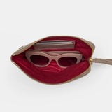 HAMMITT Nash Small-Pewter/Brushed Gold Red Zip