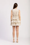 Donatella Mini Dress Natural Cobalt- En Saison
