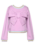 Hannah Banana Lavender Flared Skirt and Bow set