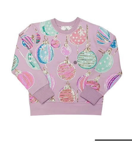 Belle Cher Lavender Ornaments Sweatshirt