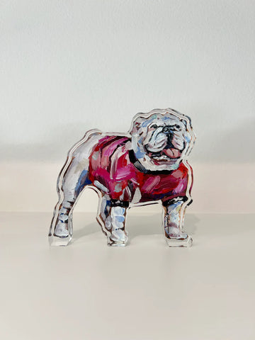 Bulldog Red (Acrylic Cut Out)- CHELSEA MCSHAN