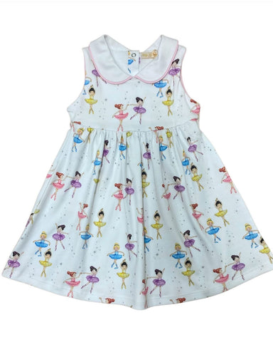 Baby Club Chic-Prima Ballerina Printed Dress w/Round Collar