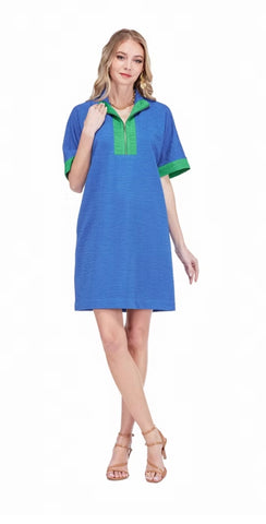 Jade Royal Zip Front Dress