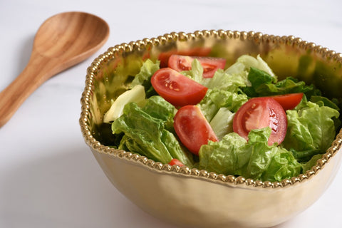 All Gold large salad bowl