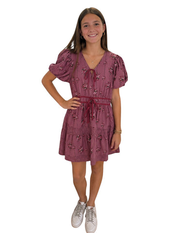TWEEN PEACH LOVE- MAUVE DRESS