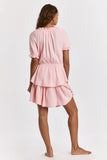 DEAR JOHN DENIM EILEEN TIERED SKIRT DRESS PINK DIAMOND