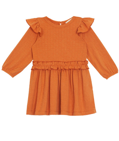Tangerine Drop Waist Dress