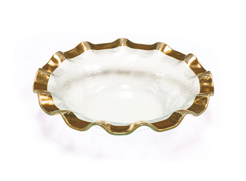 Ruffle Medium Annieglass bowl