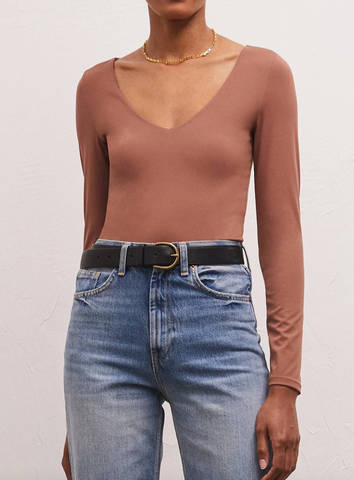 Z Supply So Smooth V-Neck Bodysuit