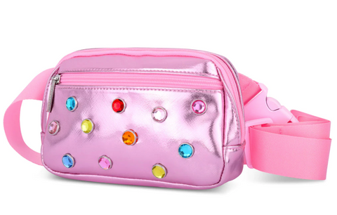 Tween Accessories | Pink Candy Gem Belt Bag