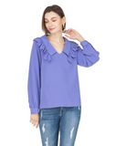 JOY JOY SCALLOP COLLAR TOP 3 COLORS