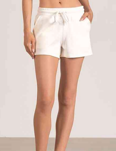 White Elan Shorts