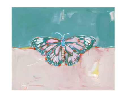 Butterfly painting 2 colors 12x12- Chelsea Mcshane