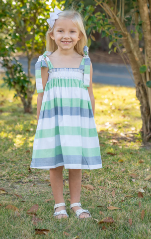 Lola Green & Blue Stripe Dress Regular price