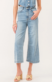 DJ DENIM AUDREY CROPPED WIDE LEG-CHAMBRAY