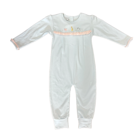 Mini Baby Safari Coverall- squiggles
