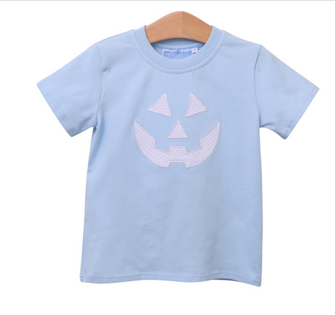 Jack O'Lantern Shirt- Blue- TROTTER STREET