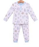Party Animals Pants Set- Light Blue- Trotter Street