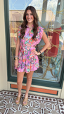 QUILLY PRINT RUFFLE DRESS JOY JOY