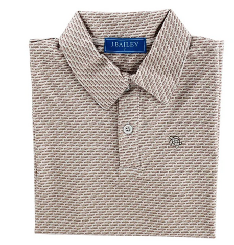 Henry Performance Polo - Fish on Tan