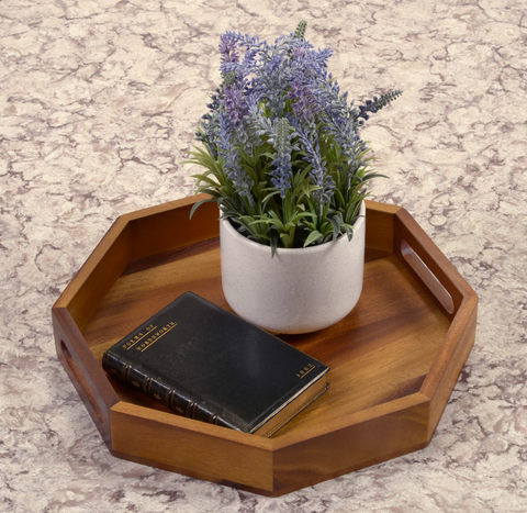 Octagon Serving Trays - Solid Bottom