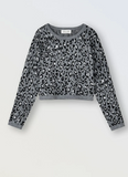 LEOPARD CROPPED SWEATER- MOLLY BRACKEN