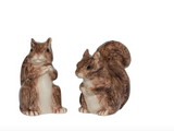 Clever Creatures Squirrel Salt and Pepper Set/2pc