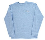 Boys Long Sleeve Logo Tee - Christmas Buck on Blue