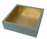 Celadon With Gold Lacquer NAPKIN HOLDER(2 SIZES)