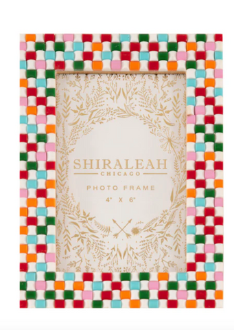 Shiraleah Viva 4" x 6" Mosaic Picture Frame, Multi