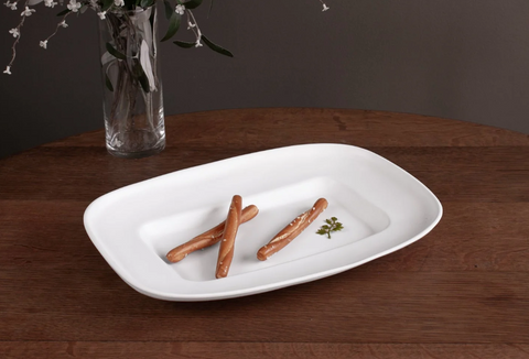 Beatriz Ball VIDA Nube Medium Rectangle Platter (White)