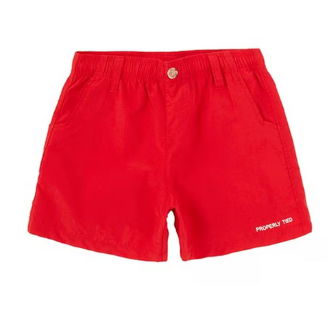 MALLARD SHORTS RED- PROPERLY TIED