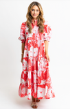 Karlie Kiki Artist Floral Tired Maxi Dress