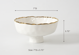 Portofino Small Footed Bowl-Pampa Bay