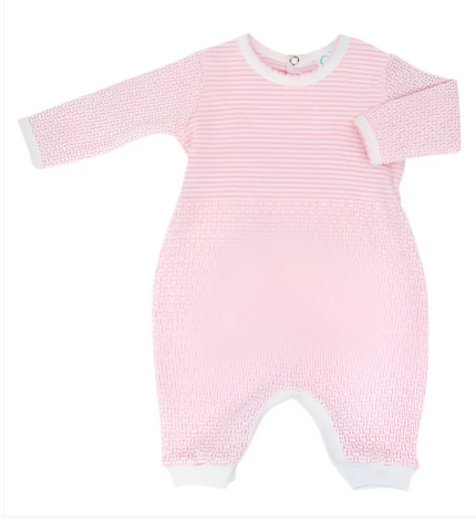 Long-Sleeved Solid Knit Romper by Paty