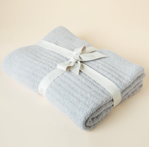 50" x 70" Solid Rib Marshmallow Blanket