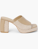 Beaufort Colorblock Mixed Media Sandal NATURAL