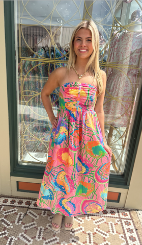 Ribbon Fun Tube Dress- Joy Joy