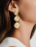 Anabel Aram-Butterfly Coin Drop Earrings