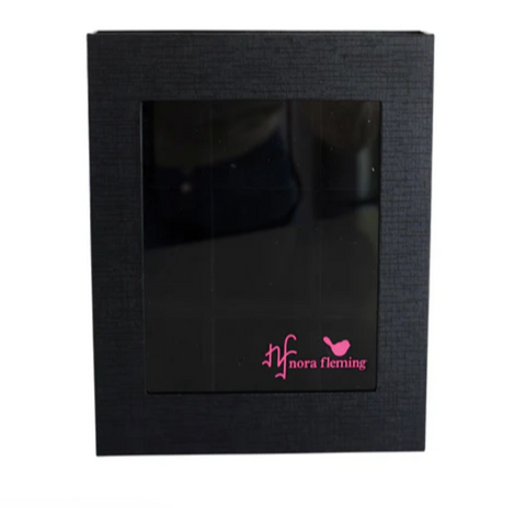 Nora Fleming-9 piece black keepsake box-M4