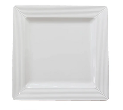 Nora Fleming-pinstripes square platter-K9