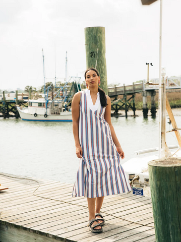 Smith & Quinn-The Paige Dress - Cottage Stripe